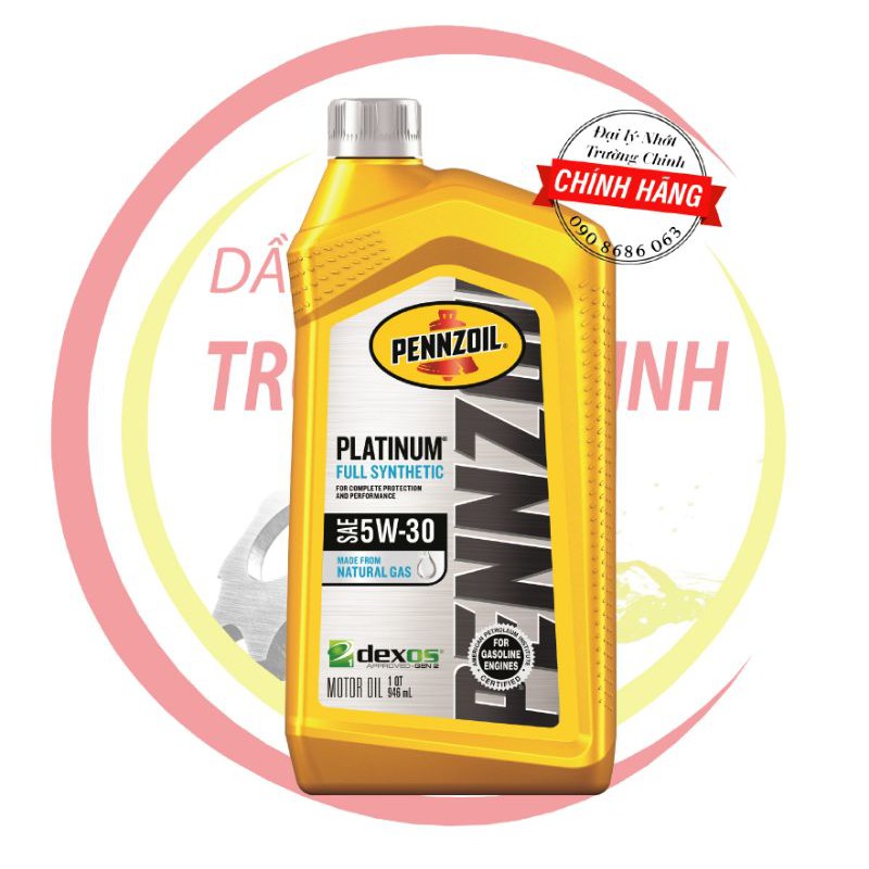 Nhớt Pennzoil 5W30 untra Platium cao cấp nhập khẩu USA dành cho xe ga đời mới