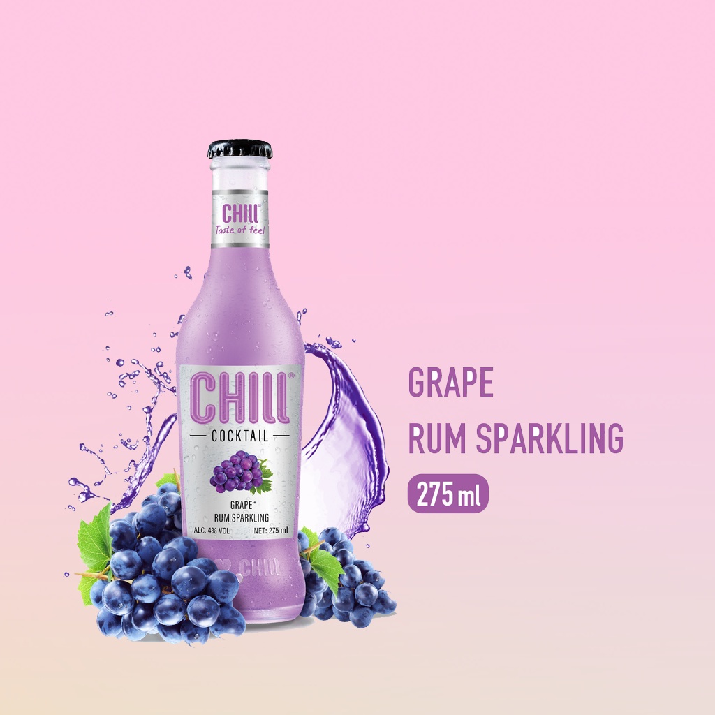 Thùng 6 chai Chill Cocktail Original mix vị 275ml/chai