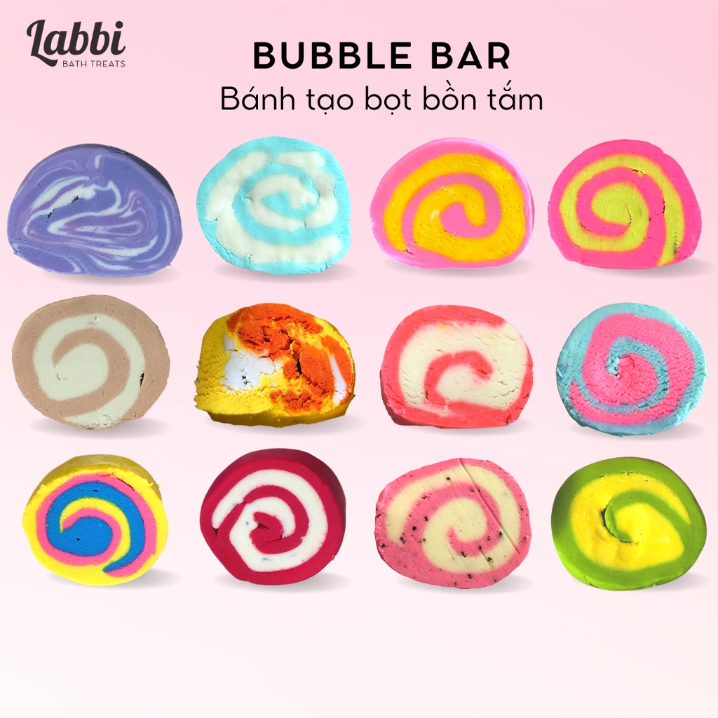TỔNG HỢP [Labbi] Bubble Bar / Bánh tạo bọt bồn tắm