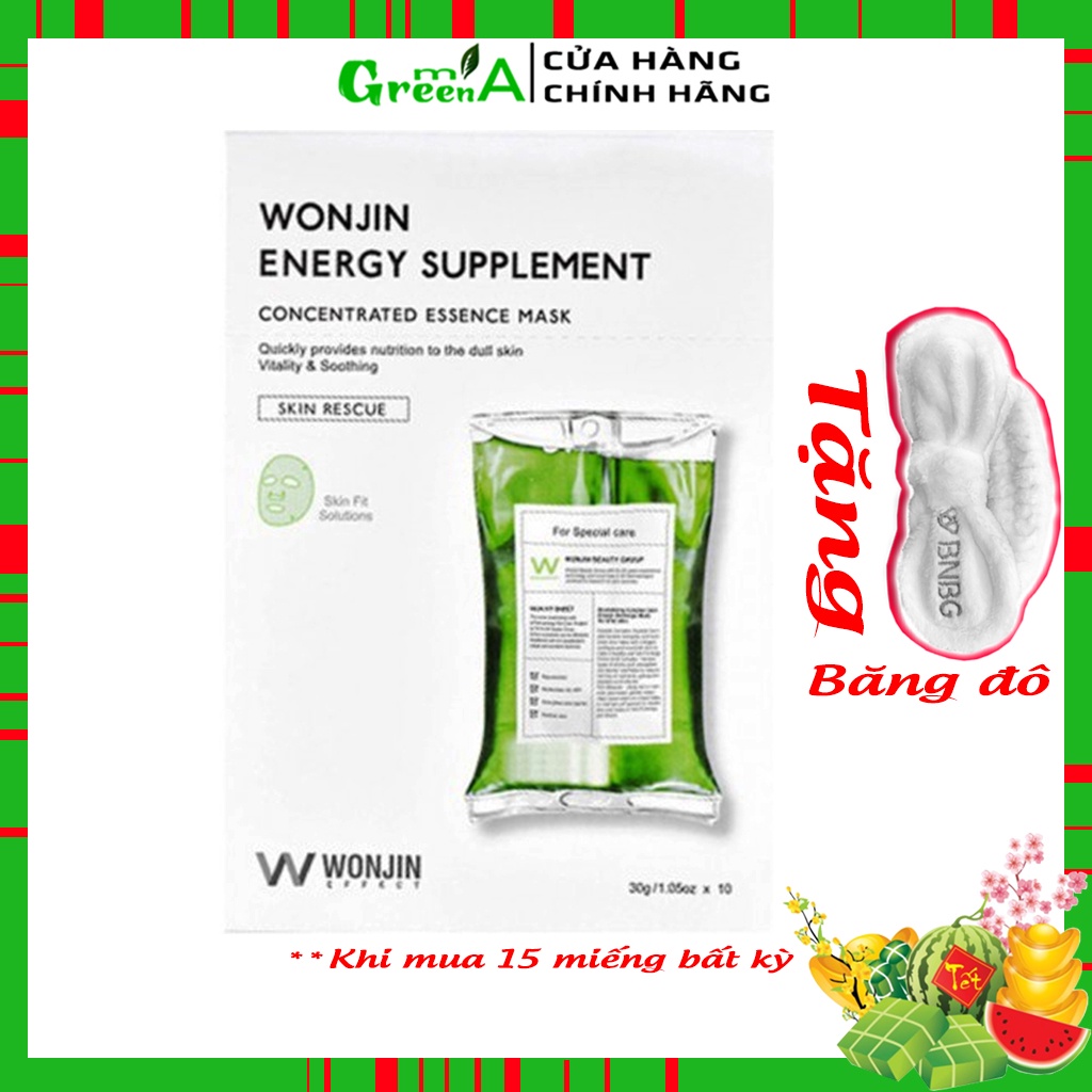 Mặt Nạ Wonjin Energy Supplement [MIẾNG LẺ] Concentrated Essence Mask 30ml Phục Hồi Trẻ Hóa Tái Tạo Da