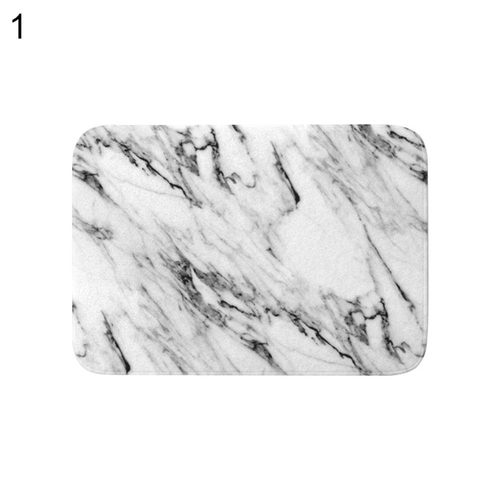 Thảm Chùi Chân Chống Trượt In Hoa Văn Đá Cẩm Thạch