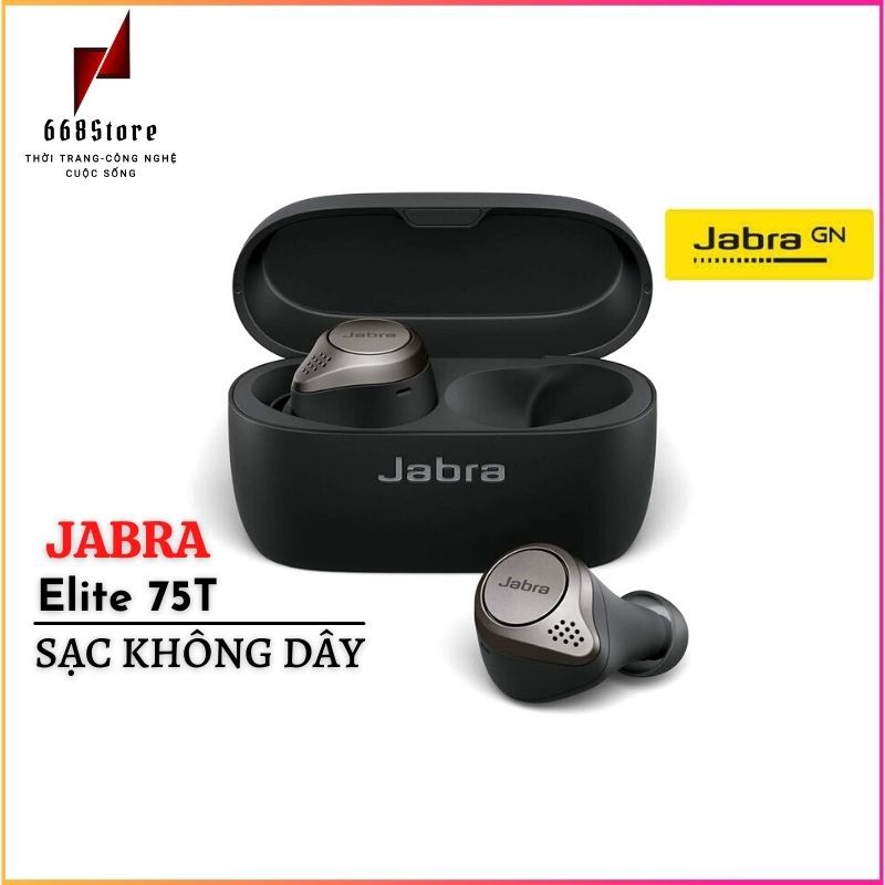 Tai Nghe Bluetooth True Wireless JABRA Elite 75T Sạc Không Dây âm thanh đỉnh cao