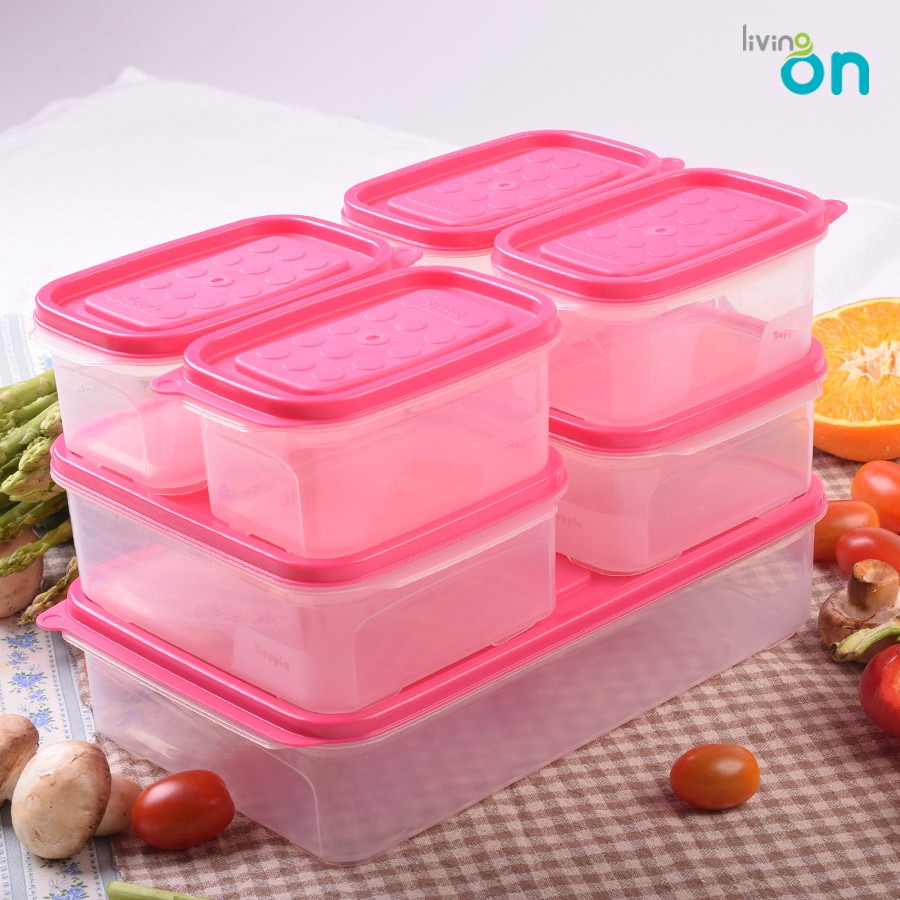 Set 9 hộp nhựa cơm trưa- Lunch box set 7