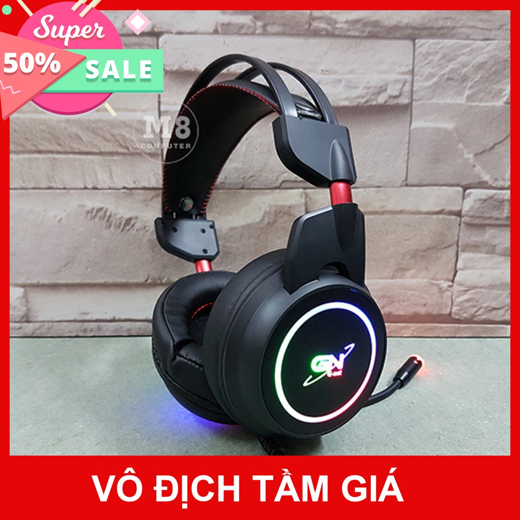 Tai nghe gaming G-Net GH9 Plus 7.1 - Có rung - Đèn led RGB - Âm thanh giả lập 7.1 - Chính hãng - Bảo hành 12 tháng