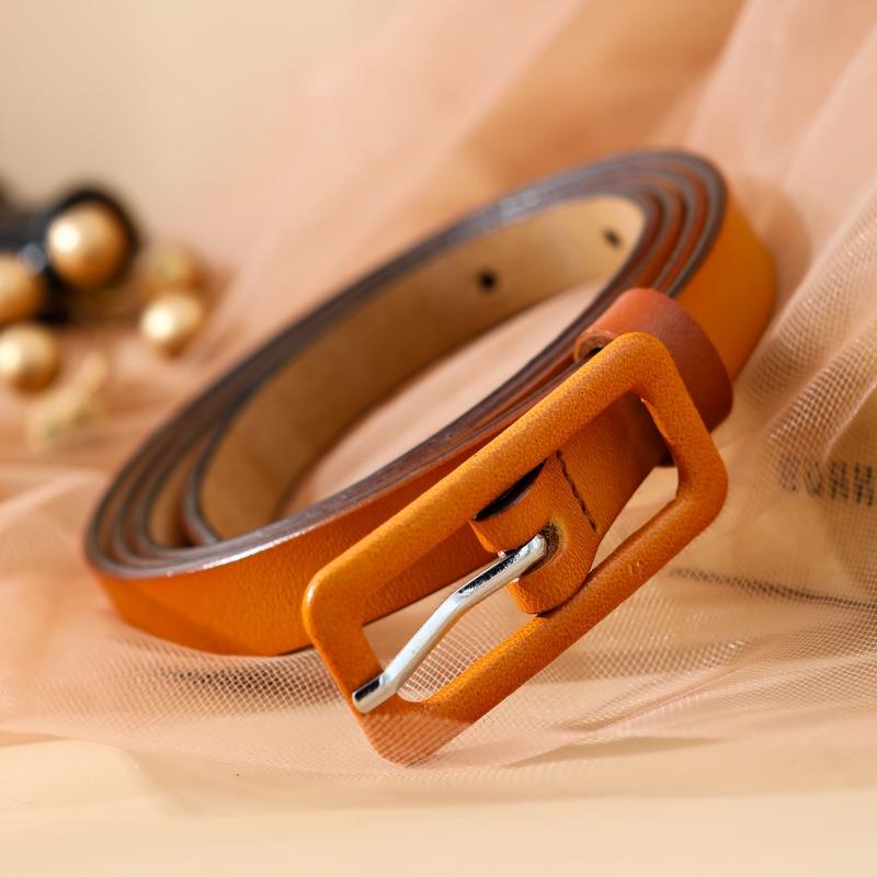 Thắt Lưng Da Màu Trắng/Xanh Dương/Đen Thời Trang Mùa Hè Cho Nữ