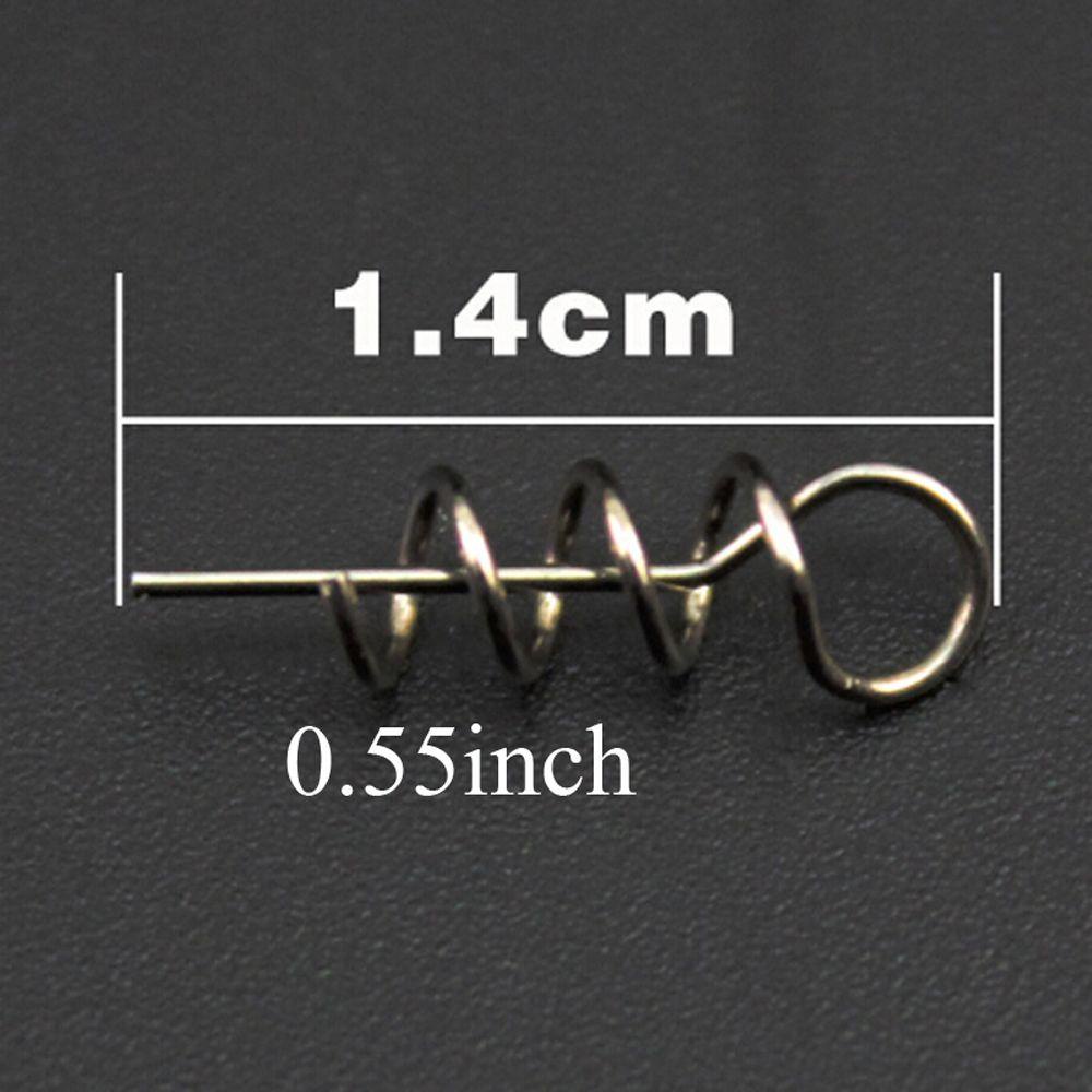 MUVAKO Set 100 Móc Lò Xo Gắn Mồi Câu Cá Tiện Dụng