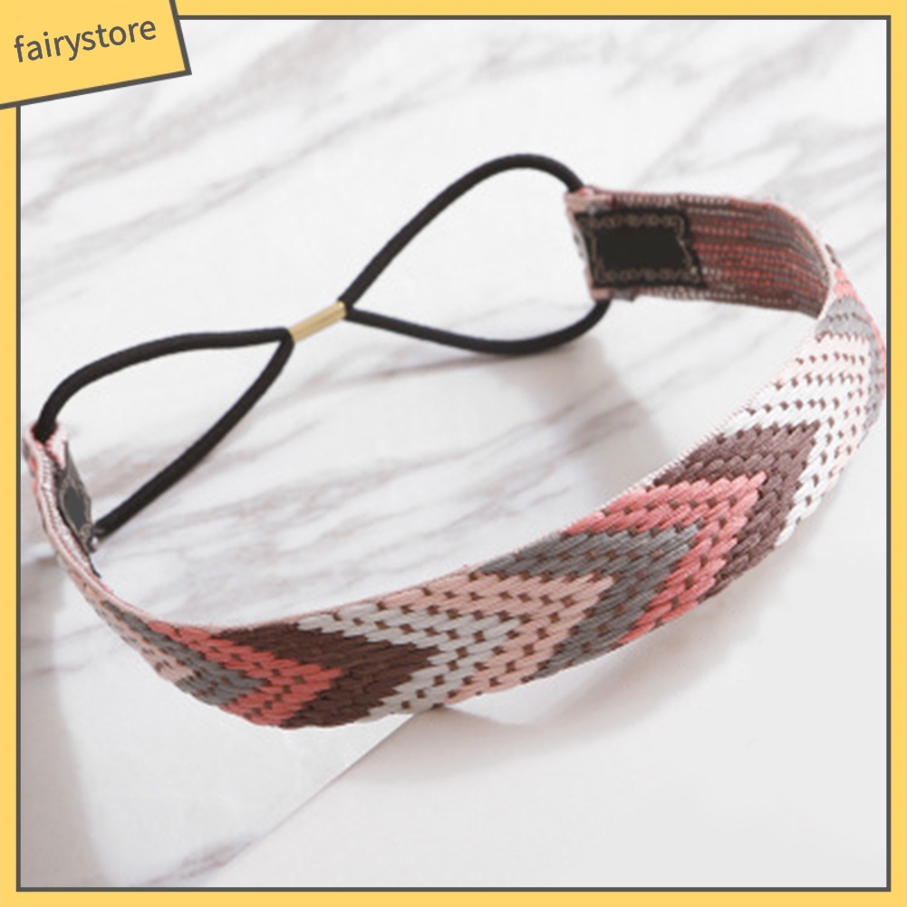 Băng Đô Bện Dây Co Giãn Phong Cách Boho Cho Nữ