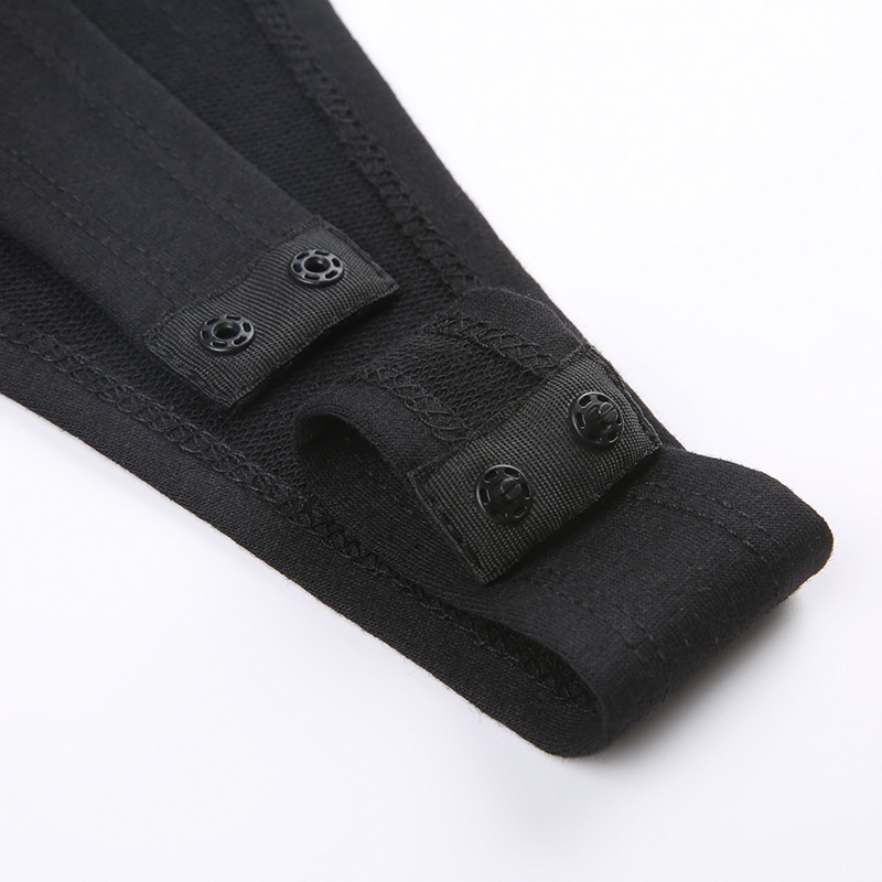 Áo Liền Quần Dài Tay Cổ Tròn In Chữ Thời Trang Dành Cho Nữ