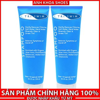 Set 2 Dầu Gội TRISWIM 251ml Loại Bỏ Clo, Mùi Clo Và Nước Muối