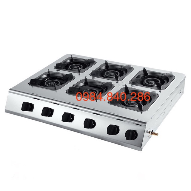 Bếp gas 6 họng - Bếp ga 6 lò - Bếp ga 6 cửa