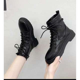 Boots cao cổ buộc dây