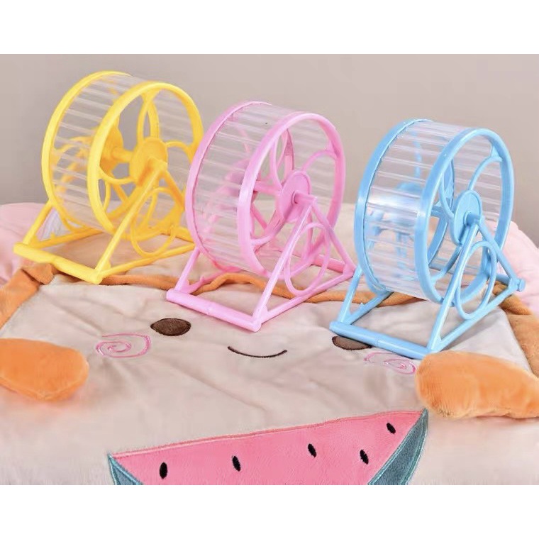 Wheel chạy di động cho hamster - Vòng quay chạy Hamster có đế - Bánh xe chạy nhựa Hamster nhiều màu sắc cao cấp - Lna
