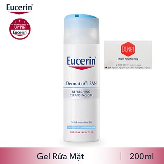 Sữa rửa mặt Eucerin Dermatoclean Refreshing Cleansing Gel 200ml