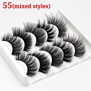 Set 5 Cặp Lông Mi Giả 3D Mềm Mại