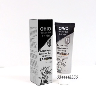 Gel làm sạch tế bào chết ohio bamboo thảo mộc xanh 120ml