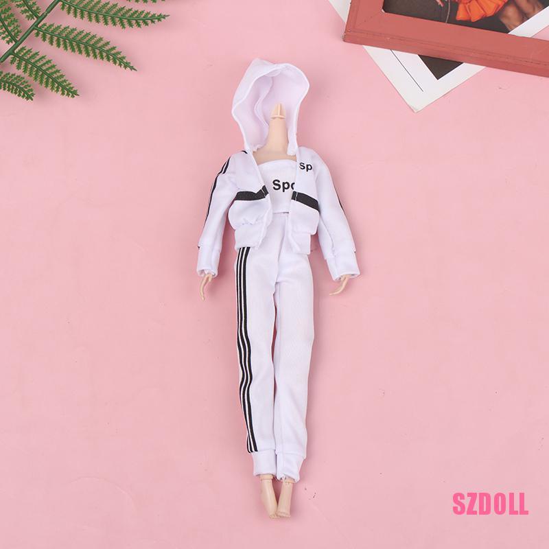 Set 3 Bộ Đồ Thể Thao Thời Trang Cho Búp Bê 1/6 30cm