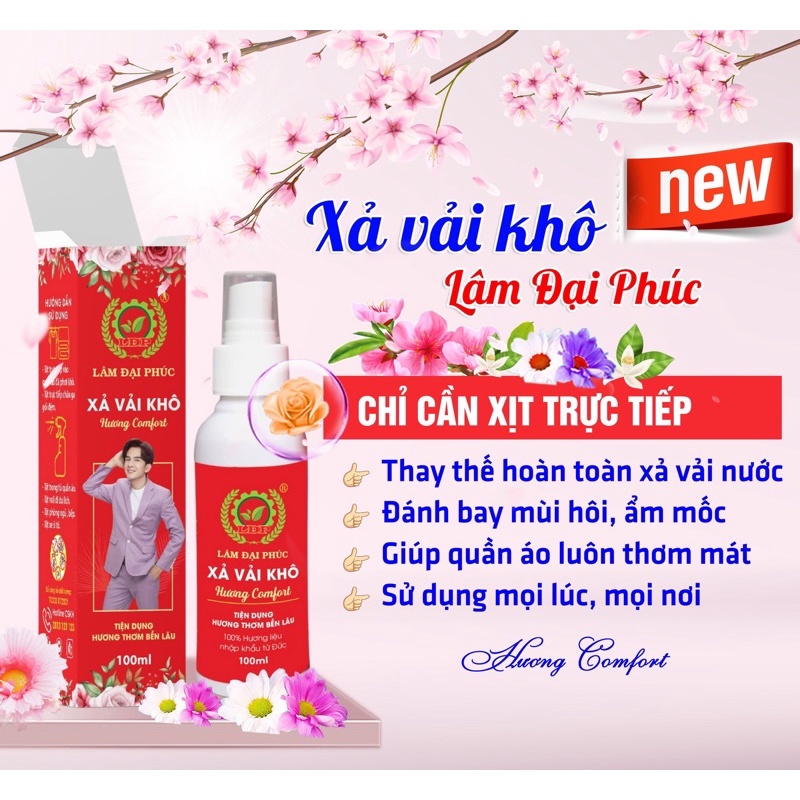 ComBo 10 Chai Xịt Thơm Quần Áo Hương Comfort (Nước Xả Khô) - Chỉ 500 Đồng Cho Một Ngày Dài Thơm Ngát