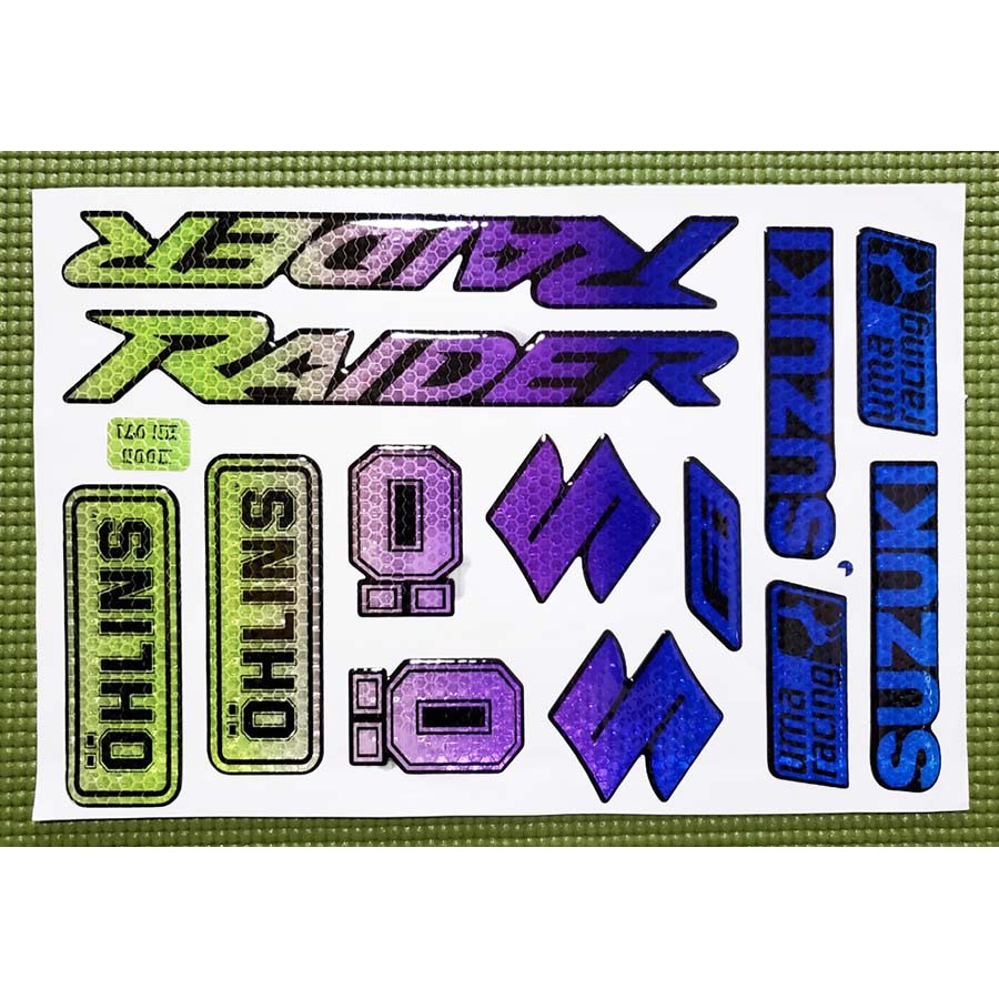 DECAL TEM XE PHẢN QUANG RAIDER MẪU MỚI 2019