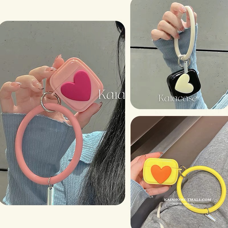 Vỏ Bảo Vệ Hộp Sạc Tai Nghe airpods 1/2 pro Bluetooth Bằng tpu Mềm Họa Tiết Hoạt Hình Gắn Dây Xích