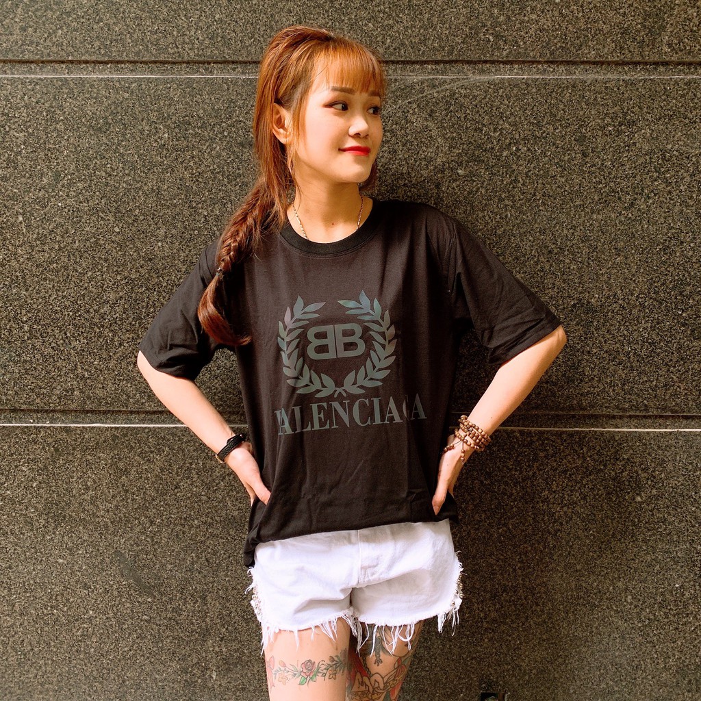 [COMBO MUA 1 ÁO TẶNG 1 MŨ TRƠN LƯỚI THỜI TRANG ] Áo phông Balen.cia chất liệu cotton , áo phông Unisex thời trang | BigBuy360 - bigbuy360.vn