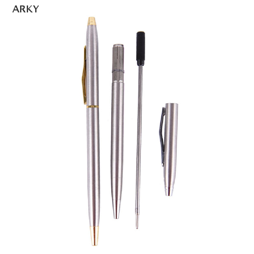 1 Bút Bi Xoay Bằng Thép Không Gỉ