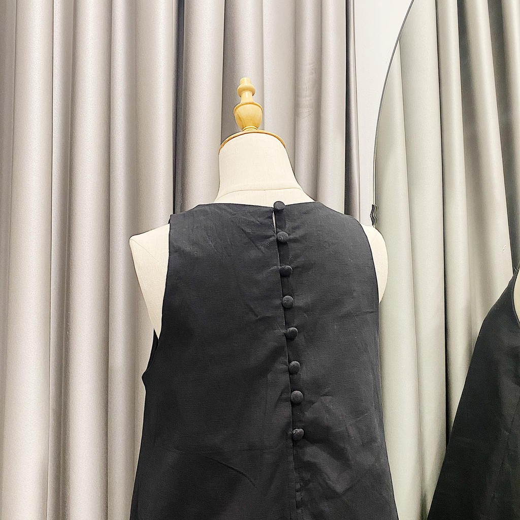 Áo kiểu xẻ lưng nút bọc nhiều màu chọn lựa - JIJI TOP | BigBuy360 - bigbuy360.vn