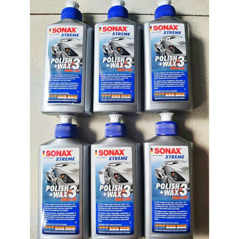 Sonax Xtreme Polish Wax 3 Dung dịch Wax đánh bóng - Khôi phục màu sơn - Bảo vệ sơn.