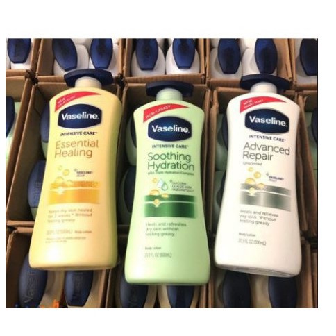 Dưỡng thể Vaseline Intensive Care Advanced Repair Unscented Body Lotion 725ml