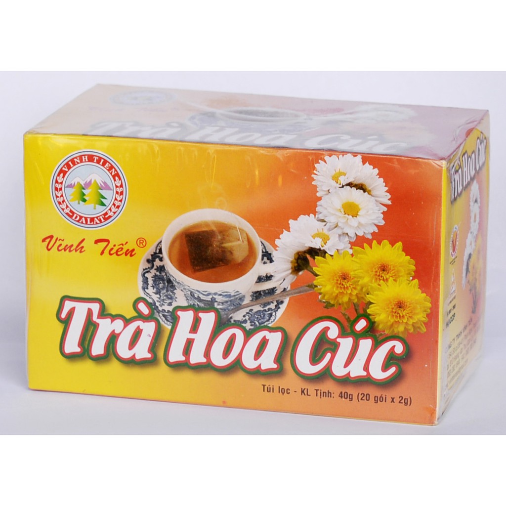Trà Hoa Cúc Vĩnh Tiến hộp 20 túi lọc