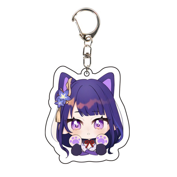 ( Mica trong acrylic ) Móc khóa GENSHIN IMPACT ver TAI THÚ GIƠ CHÂN quà tặng xinh xắn dễ thương chibi anime