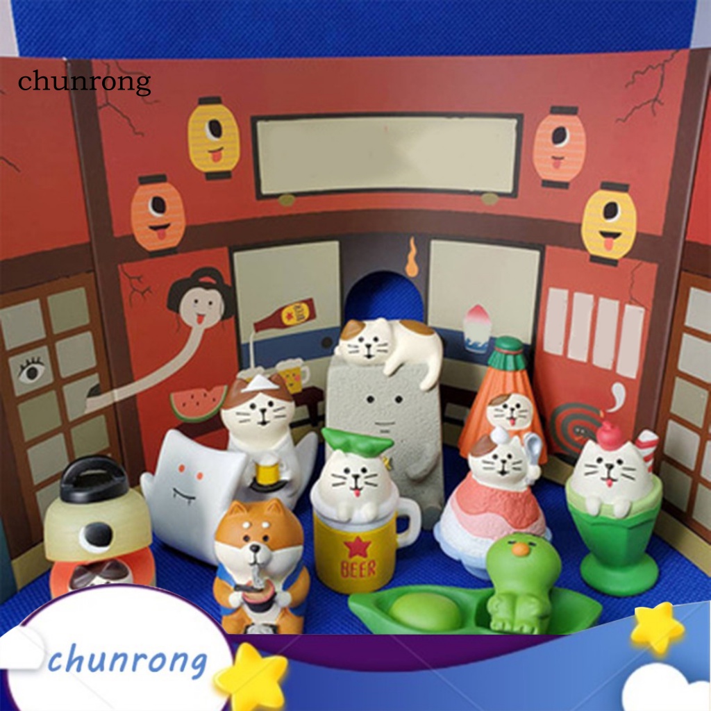 Cr Mèo Uống Bia Để Bàn Trang Trí Dễ Thương