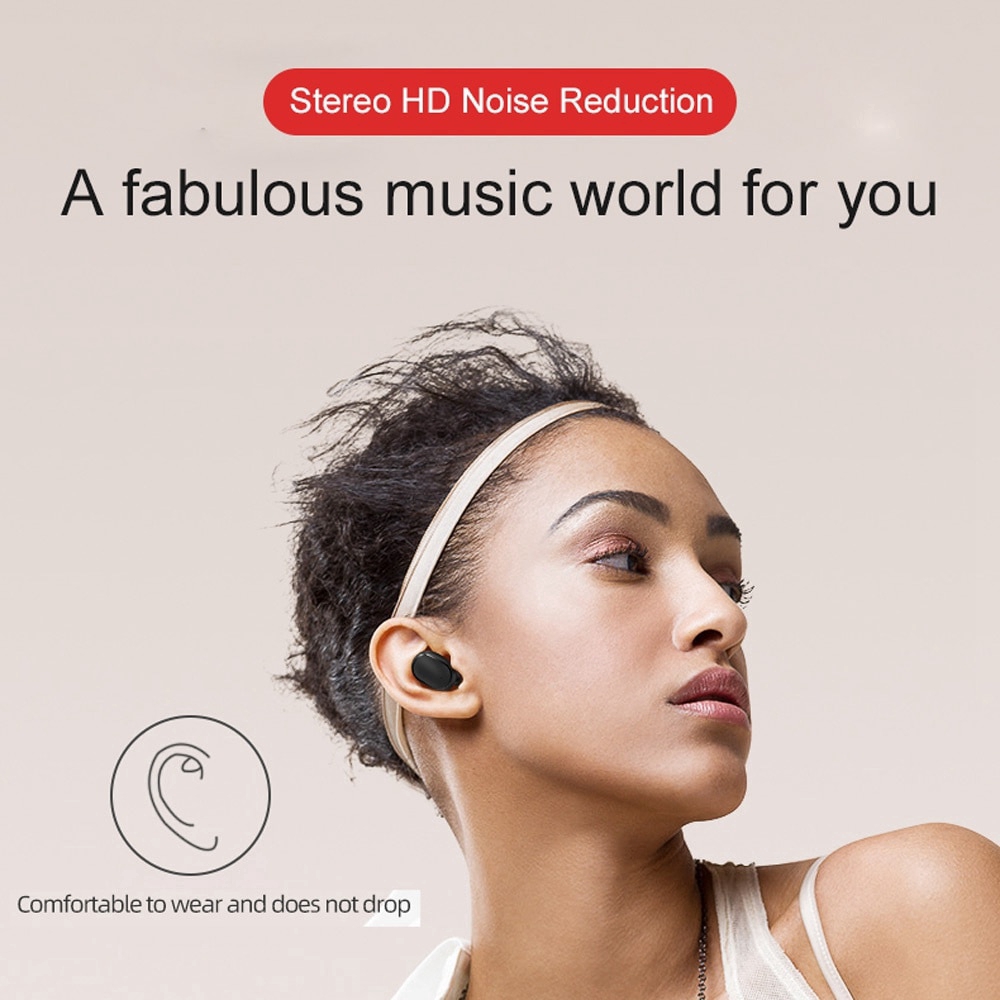 Tai nghe không dây TWS bluetooth âm trầm lập thể cho điện thoại Android