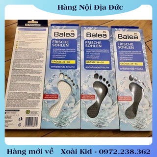 Lót giày nam, nữ than hoạt tính khử mùi hôi chân Balea