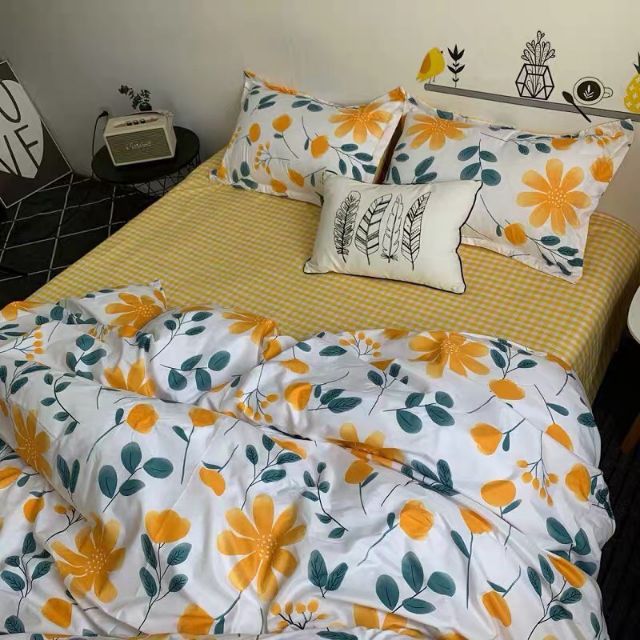 Set chăn ga cotton poly 4 món  tkgd8888