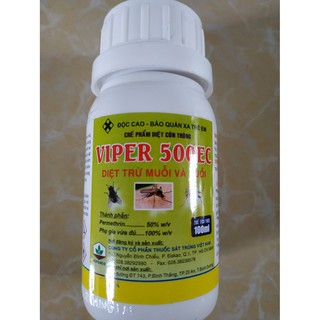 Chế phẩm trừ côn trùng , muỗi và ruồi VIPER 500EC - CHAI 100ML
