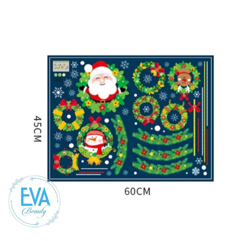 Decal Dán Tường Trang Trí Noel xã hàng