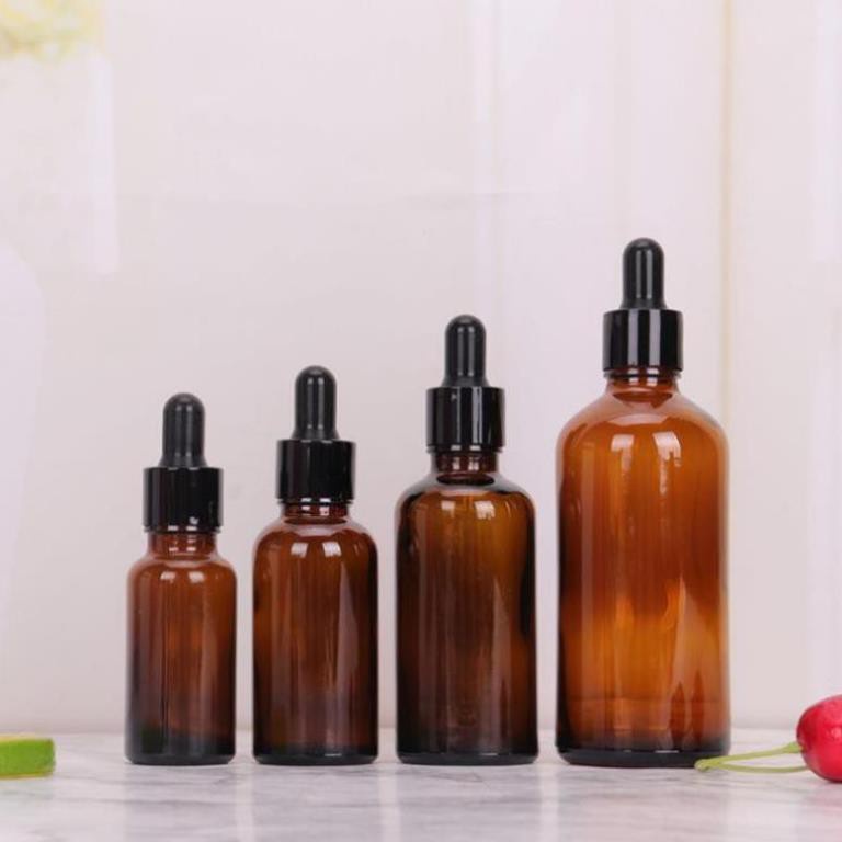 Lọ Chiết Serum ❤ TOP GIÁ RẺ ❤ [50ml] Lọ đựng tinh dầu bóp giọt khoen đen chiết mỹ phẩm, phụ kiện du lịch