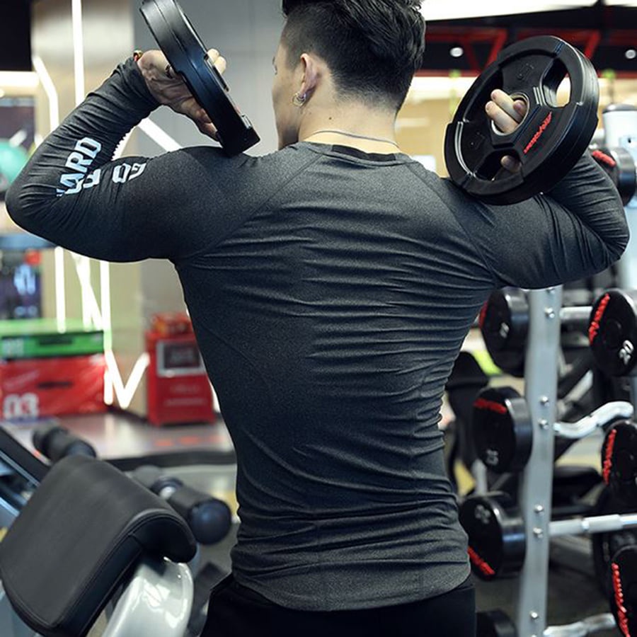 Áo Thể Thao Nam dài tay xước - Co dãn 4 chiều, ôm body- Hàng cao cấp