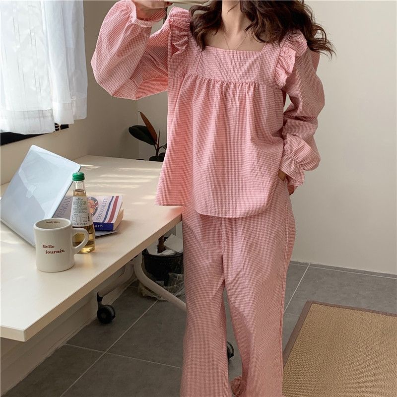 Bộ ngủ / mặc nhà pyjama dài ulzzang order