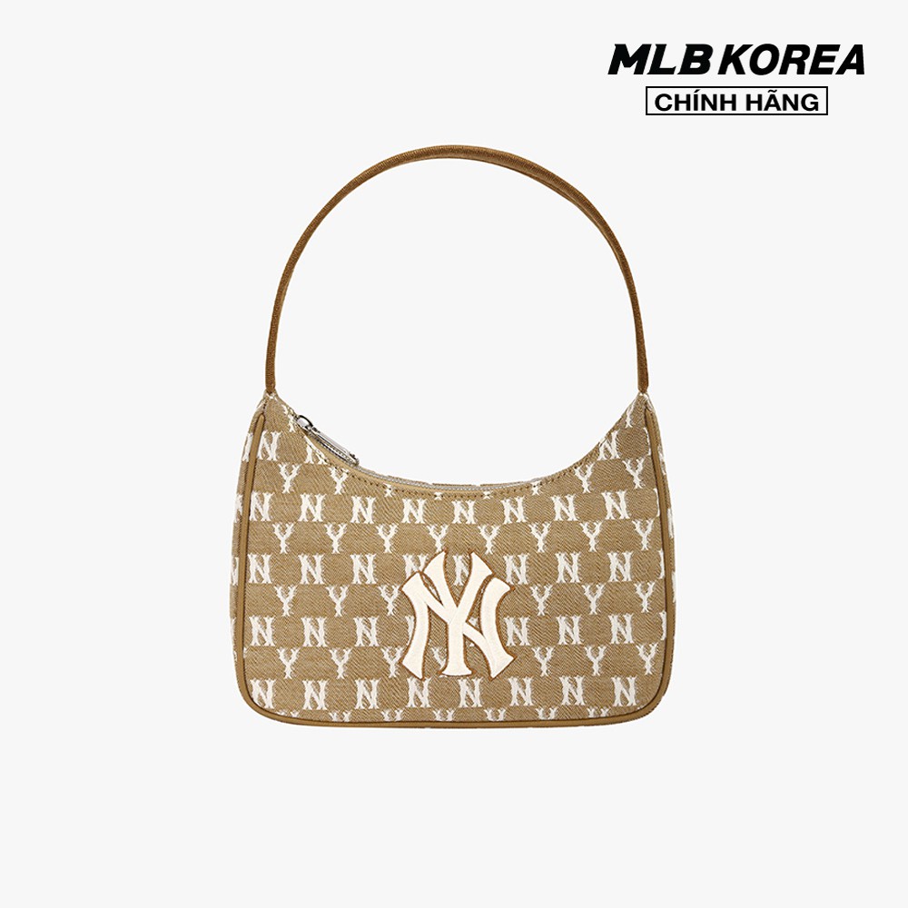 MLB - Túi đeo vai chữ nhật Jacquard Monogram 3ABQS011N-50BGS