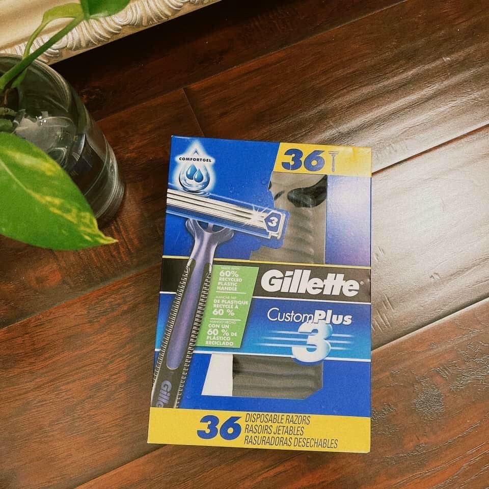 Dao cạo râu 3 lưỡi Gillette Custom plus 3 (lẻ 1 cái)