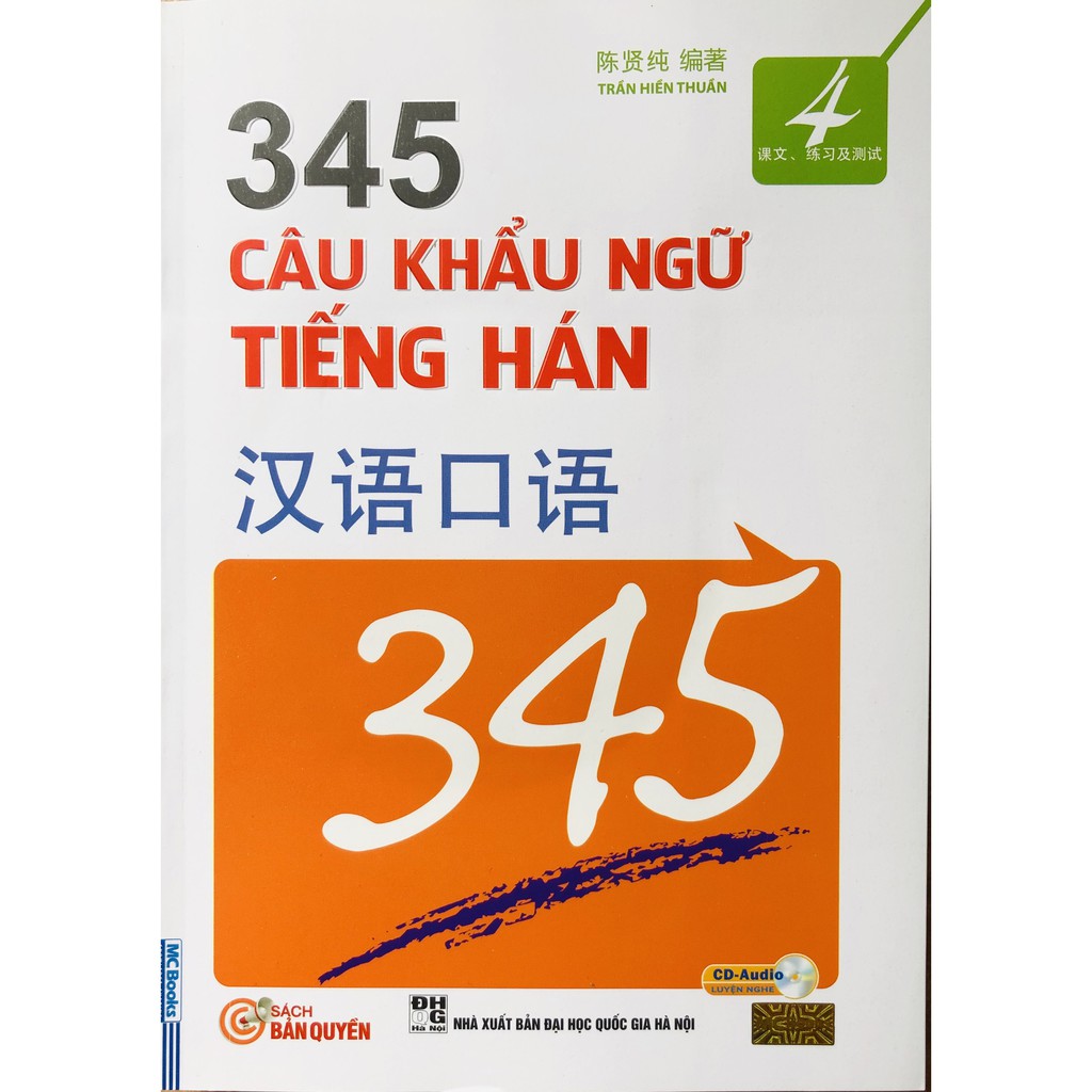 Sách - 345 Câu Khẩu Ngữ Tiếng Hán Tập 4 (Bản Tiếng Việt)