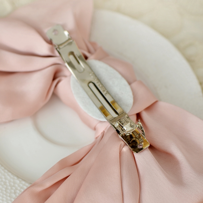 Kẹp Tóc Hình Nơ Vải Satin Thời Trang Nữ Tính