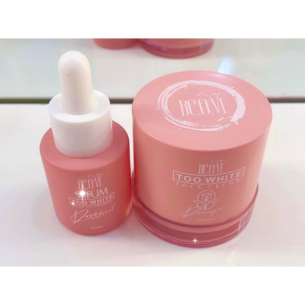 SET Kem Dưỡng Mặt 20gr và Serum TOO WHITE - BEOVI -20ml