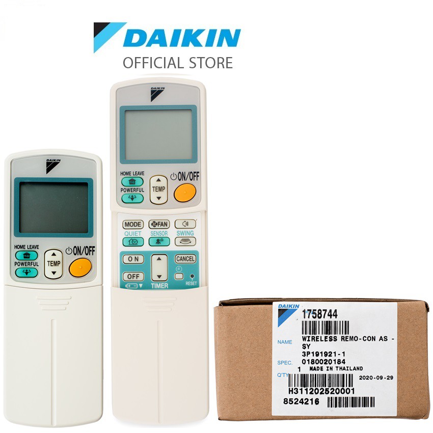 Remote ARC433B70 cho máy điều hòa Daikin FTXD50/60/71FVM, FTXD50/60/71FVMV, FTXD50/60/71HVMV, FTXS50/60/71FVMV/GVMV