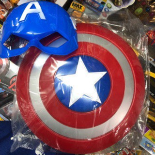 (Có Sẵn) Bộ Khiên + Mặt Nạ Captain America Đội trưởng Mỹ cỡ lớn
