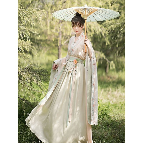 Hán phục Hồ Điệp Hạ màu xanh TQ28 (có ảnh thật)