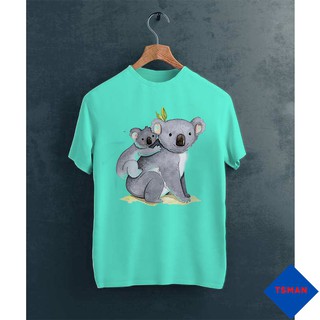 Áo thun Unsiex -  hai mẹ con gấu xám dễ thương