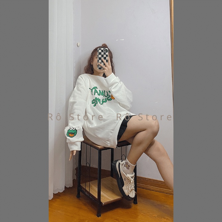 Áo sweater nữ/Áo nỉ form rộng tây bồng unisex dễ phối đồ hình in thú cưng cute chất nỉ bông dày dặn RÔ STORE SW28 | BigBuy360 - bigbuy360.vn