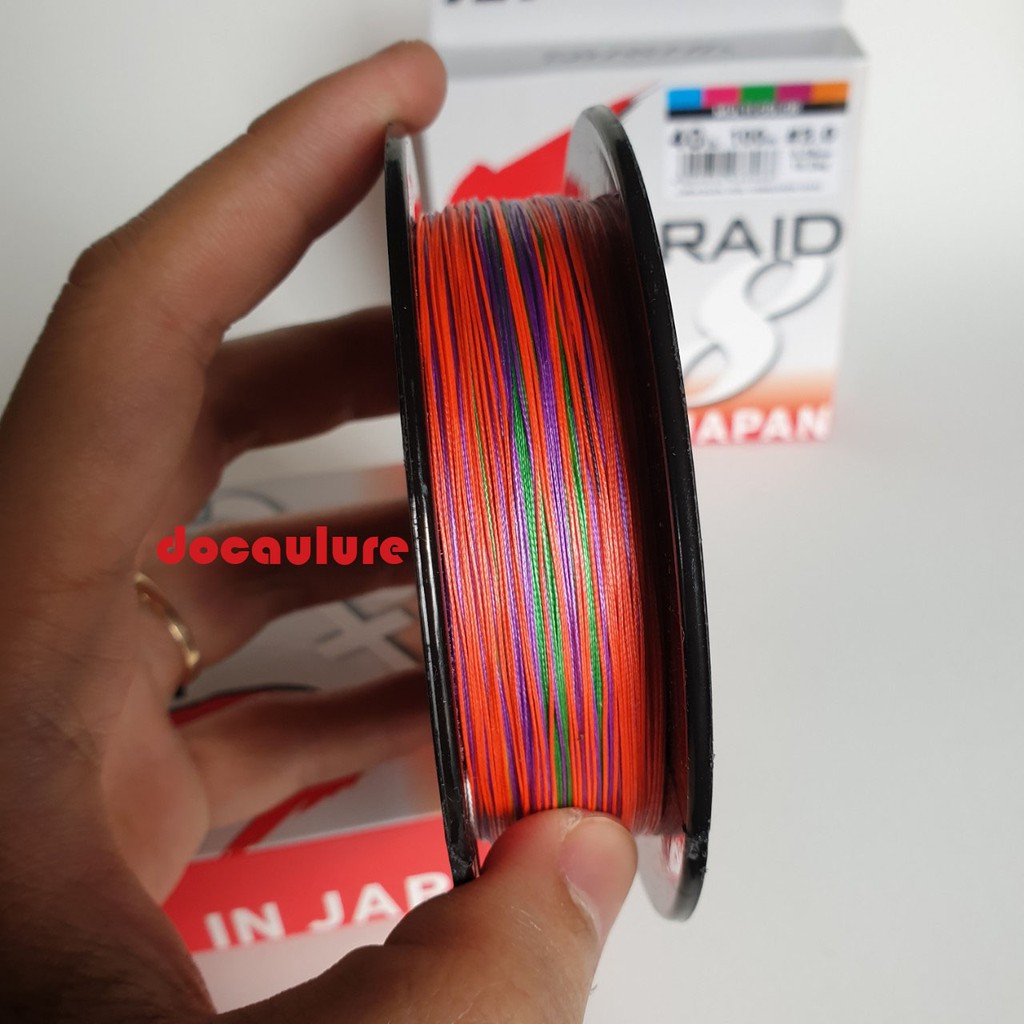 Dây dù câu cá siêu bên X8 7 màu dây mịn chịu tải cao giá tại xưởng